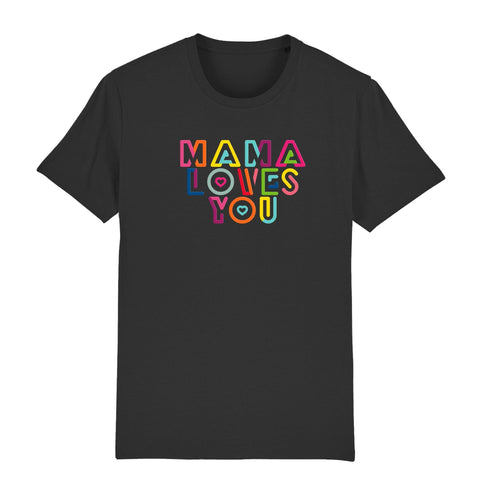 T-shirt Mama Loves You Gris foncé