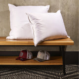paire de coussins semi-fermes blancs