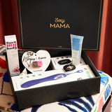 coffret de sex-toys avec préservatifs, vibromasseur, lubrifiant ...