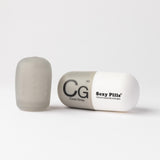 masturbateur masculin gris en forme de pillule