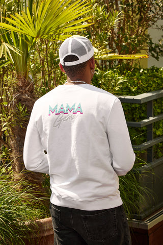 Sweatshirt Mama Gang blanc