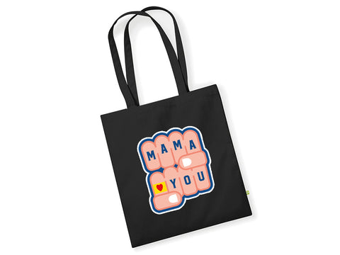 tote bag noir avec logo orange de check