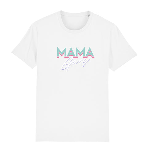T-shirt Mama Gang Blanc