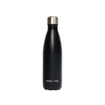 black bottle with logo