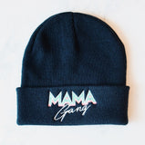 bonnet bleu marine avec logo coloré