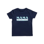 T-shirt Mama Loves you Bleu