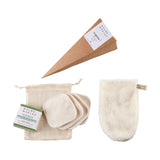 surprise cone, wipes and soap