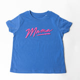 T-shirt Mama bleu