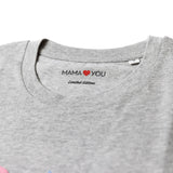 T-shirt Mama Coeur Gris