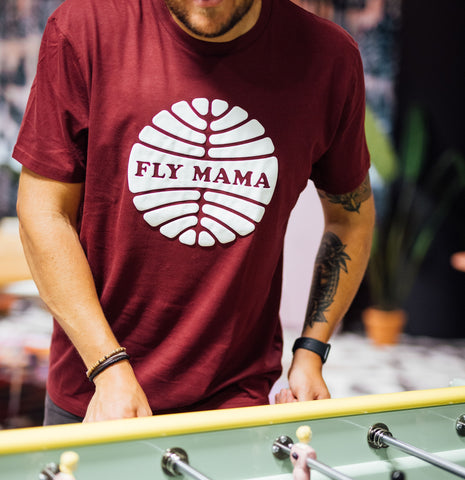 Fly Mama T-shirt Bordeaux